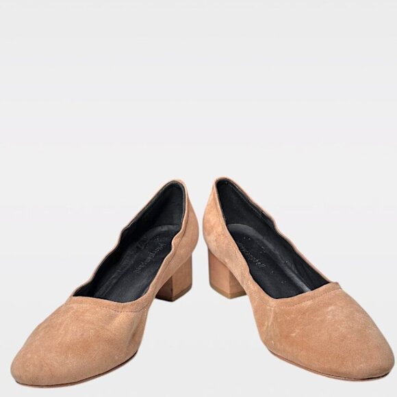 Jeffrey Campbell Brown Suede Block Low Heel Pump Shoe Size 10 - Picture 4 of 12